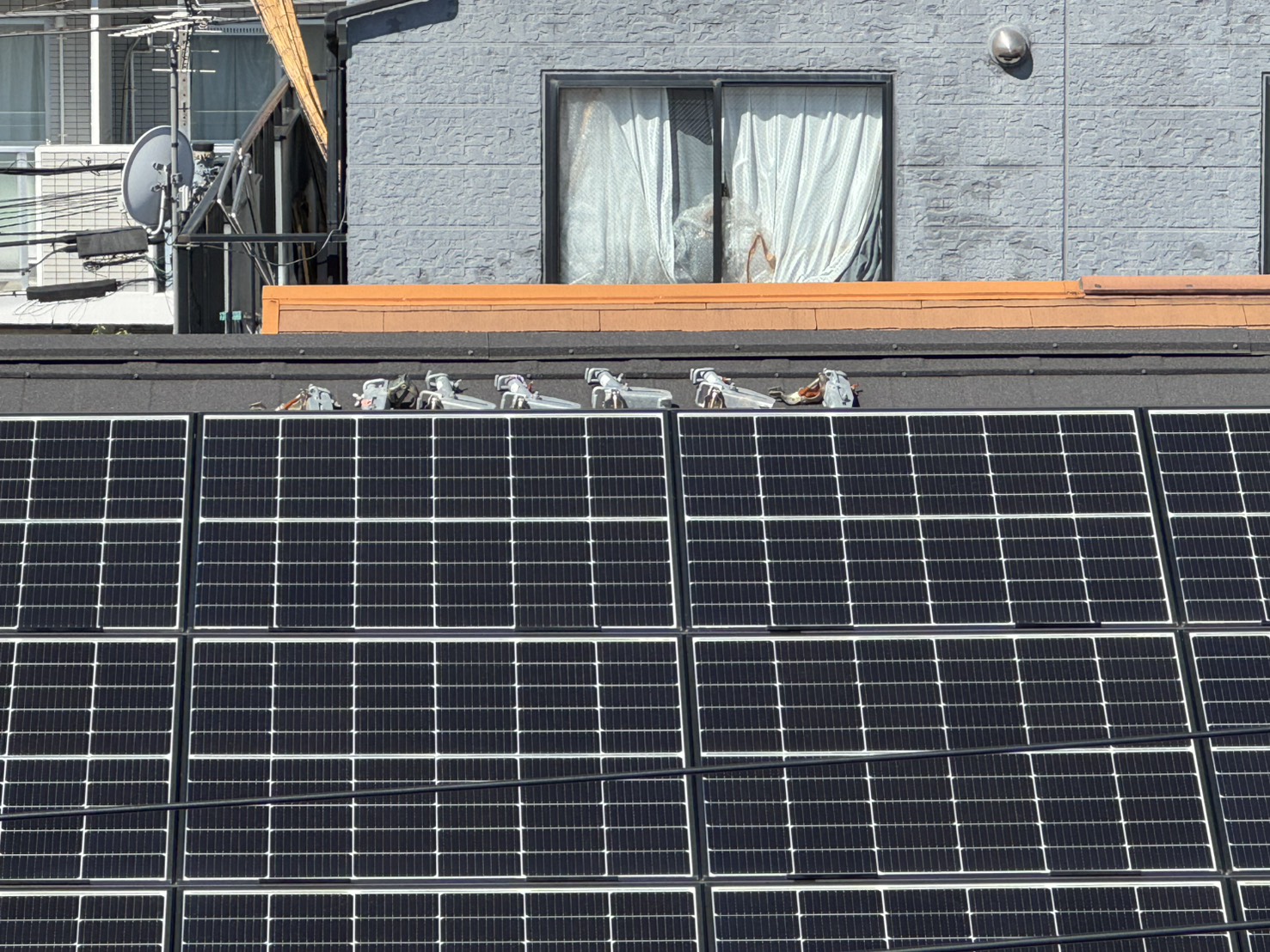 足場部品の放置